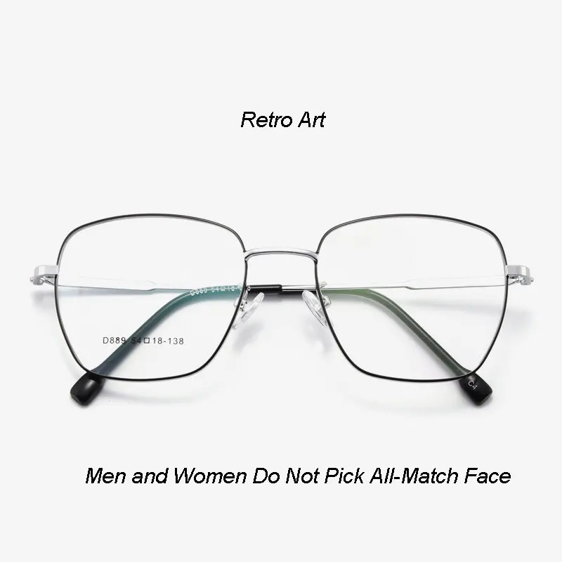 New Arrival Metal Frame Glasses Full Rim with Spring Hinges Men and Women Style Nearsighted Spectacles