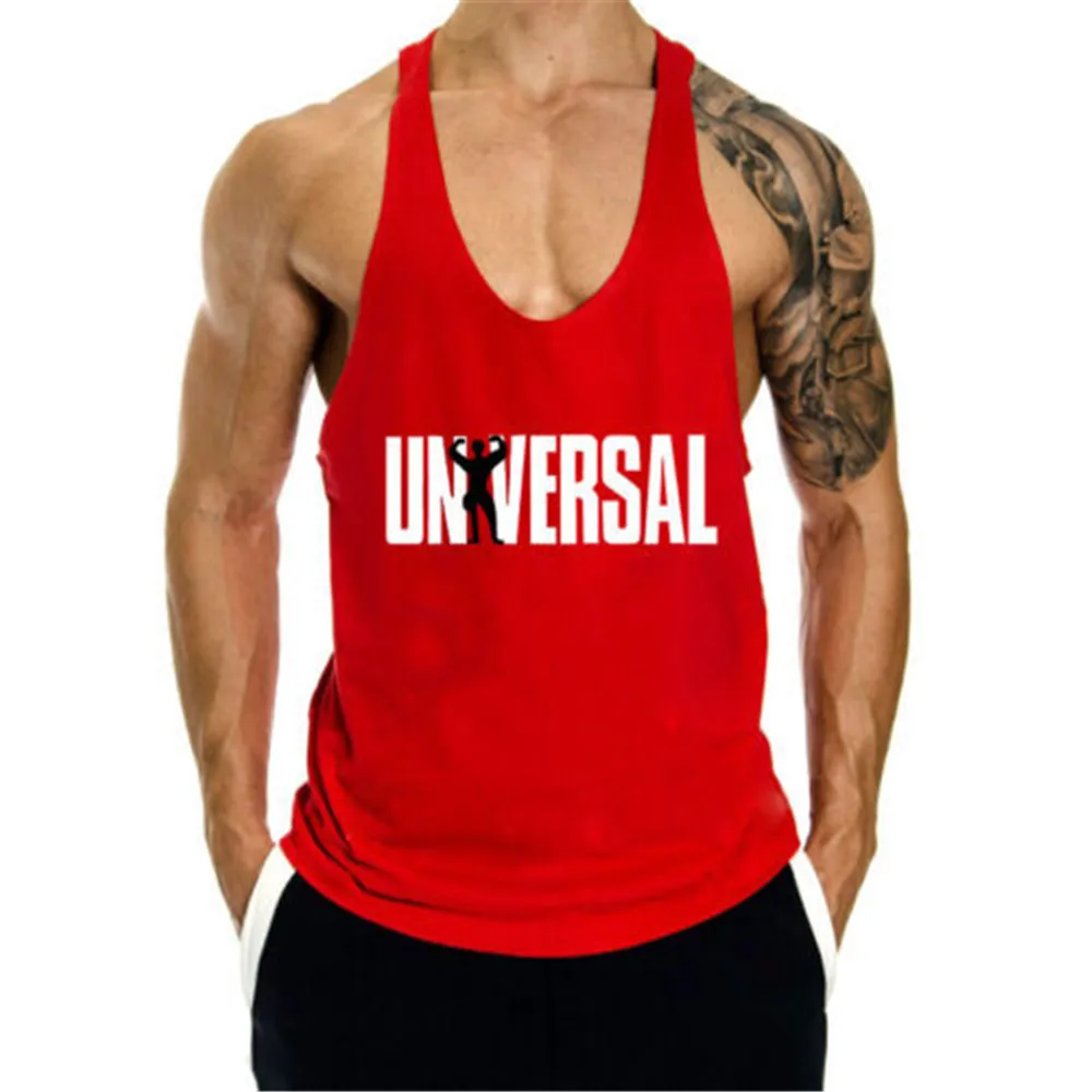 Bodybuilding Man Tank Top Casual Letter Print Gym Men Vest Crop Debardeur Homme Fitness Cloth Undershirt Singlet Sweat for Male