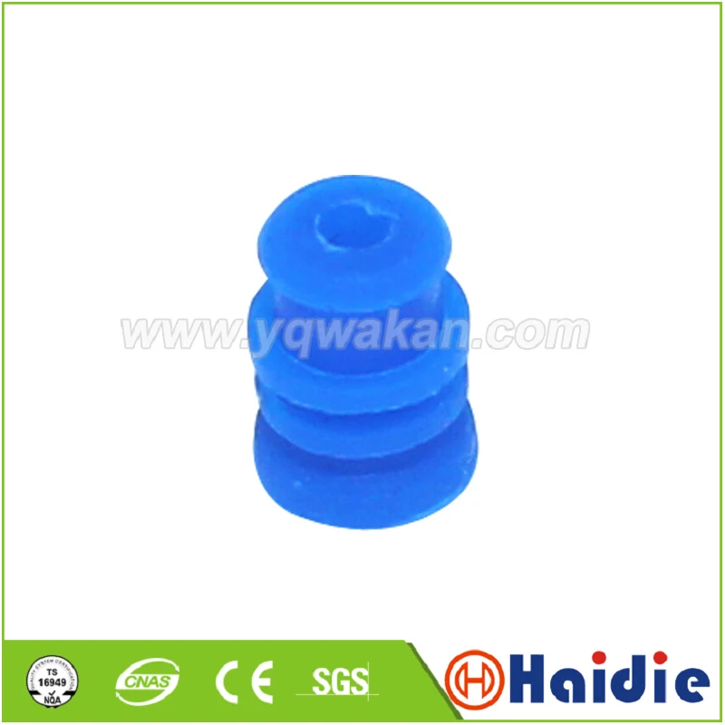 

100pcs automotive plug silicone rubber seal HDZ-19 blue wire seals for auto connector