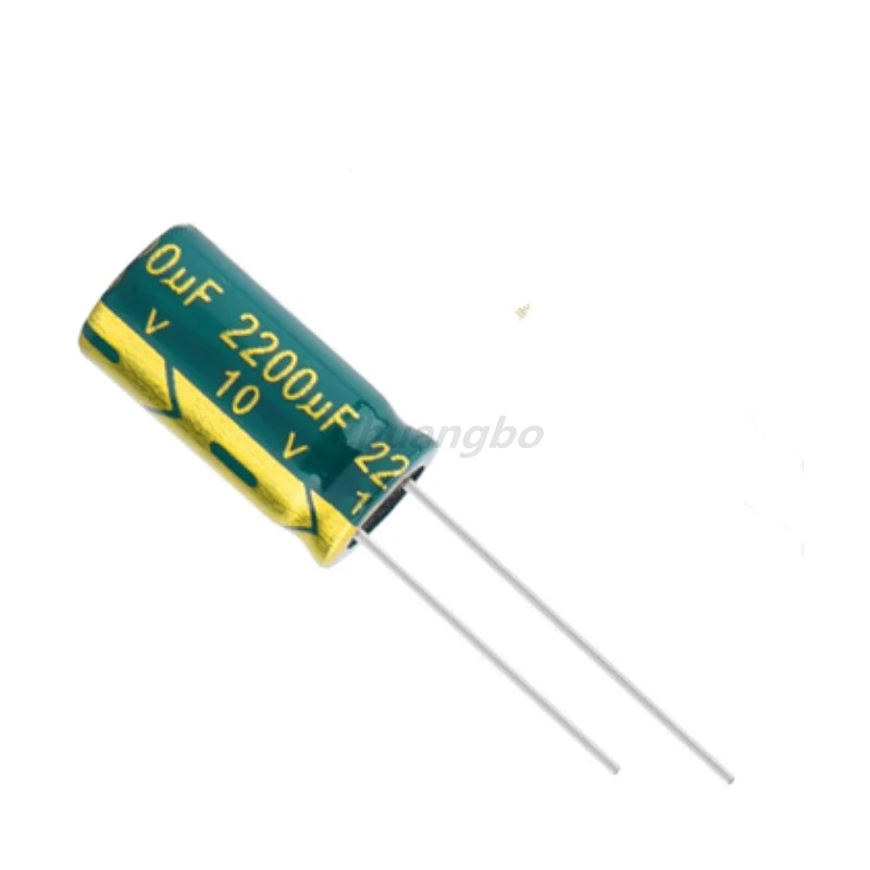 Condensatore elettrolitico in alluminio da 10 pezzi 10V 2200UF Dimensioni 10X20mm 2200UF 10v 20%
