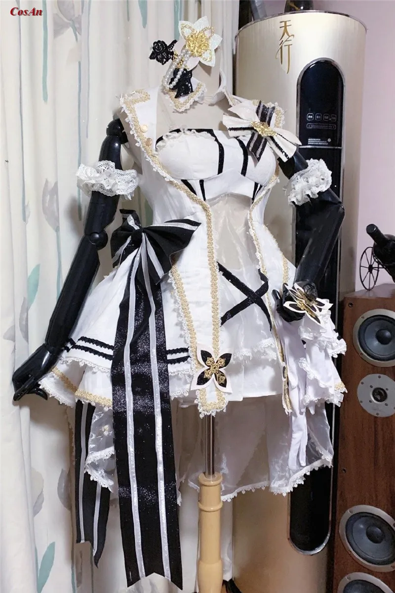 

Game Azur Lane Illustriou Cosplay Costume High Quality μ Soldier Uniform Unisex Activity Party Role Play Clothing Custom-Make