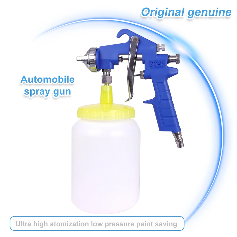 Strumento pneumatico dell'atomizzatore della pittura dello spruzzatore dell'aerografo della pistola a spruzzo di 1000ML 1.8MM con la tramoggia per la pittura delle automobili PQ-2