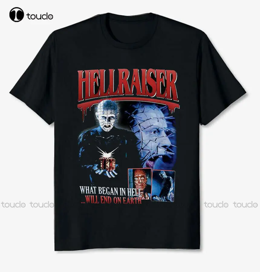 Hellraiser Supernatural Horror Film Unisex Black T Shirt Movie Tee Size T Shirts For Men Custom Aldult Teen Unisex Xs-5Xl