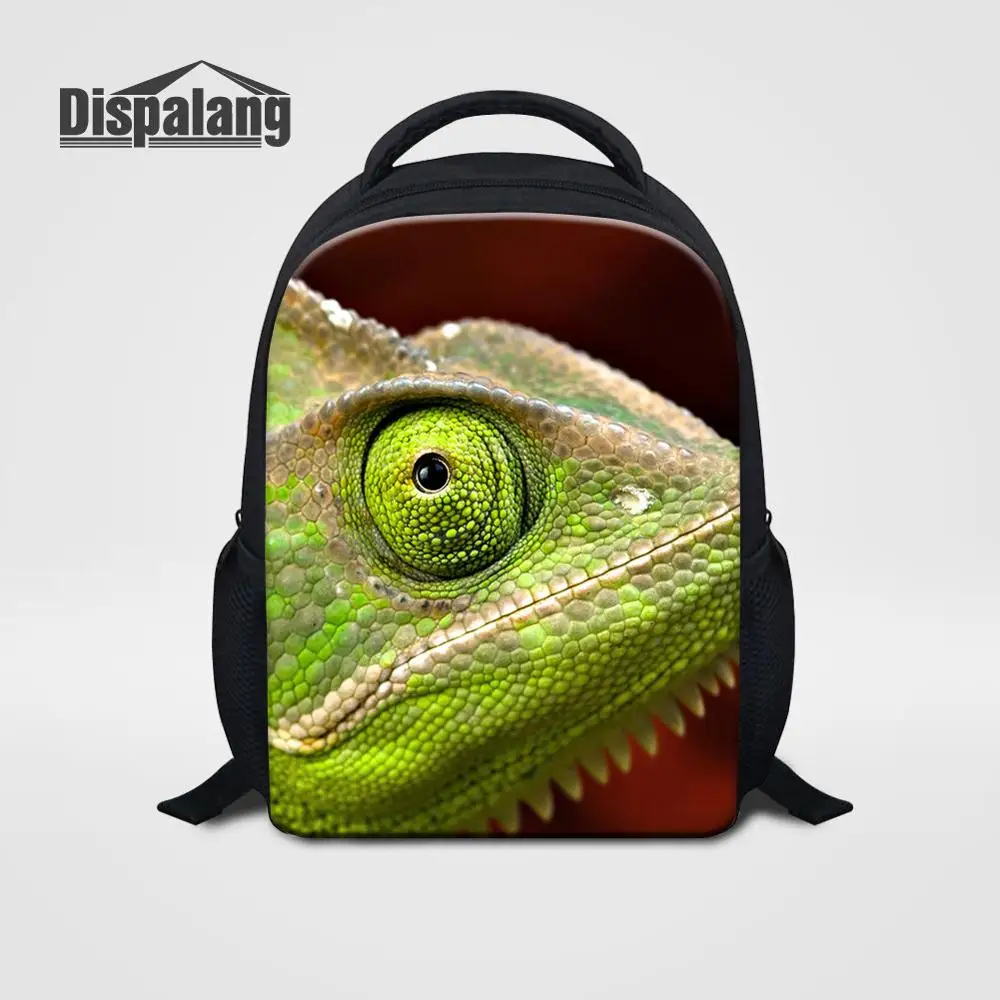 Boys Cool School Backpack Lizard Printed Children Schoolbag 12 Inch Kids Mini Bookbag For Kindergarten Custom Small Rucksack