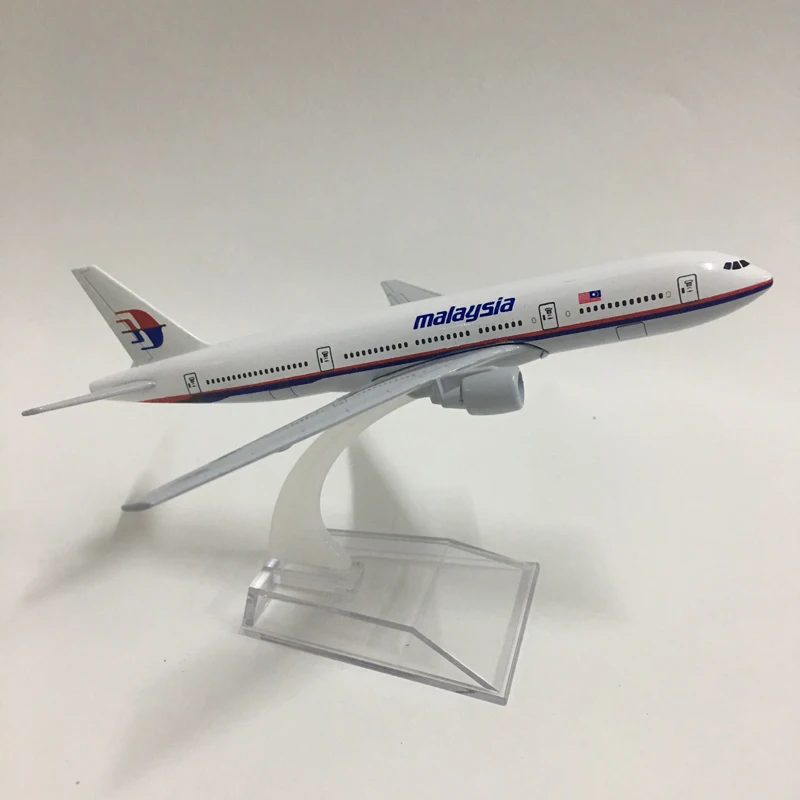 JASON TUTU 16cm Malaysia Airlines Boeing 777 Plane Model Airplane Model Aircraft Model 1:400 Diecast Metal planes toy