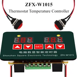 Microcomputer Display digitale Timer intelligente ZFX-W1015 termostato elettronico regolabile regolatore di temperatura 12V 24V 220V