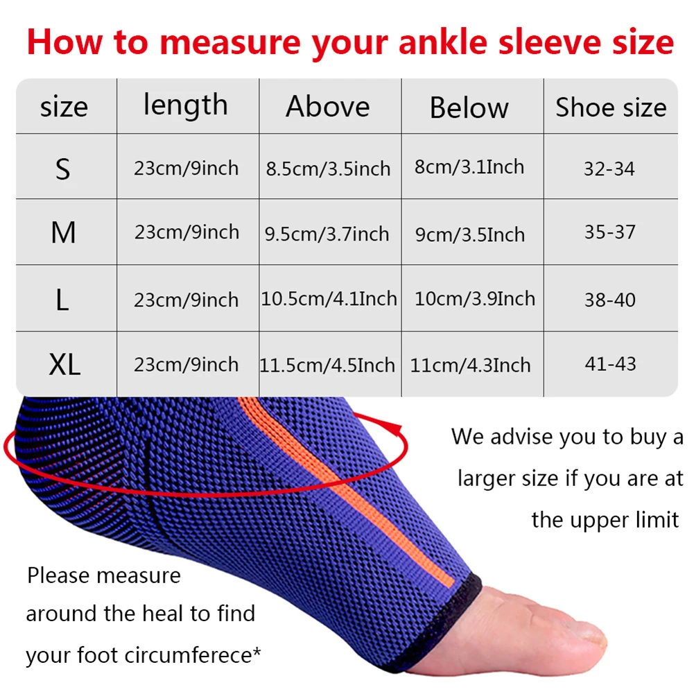 NEW Ankle Brace Support Elastic Nylon Sleeve Ankle Protector for Men Women Compression Sprain Injury Proof for Basketball Sports