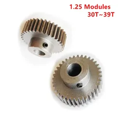 Carbon Steel 1.25 Modules 30-39 Tooth Hole 4/5/6/6.35/7/8/9/10/11/12mm