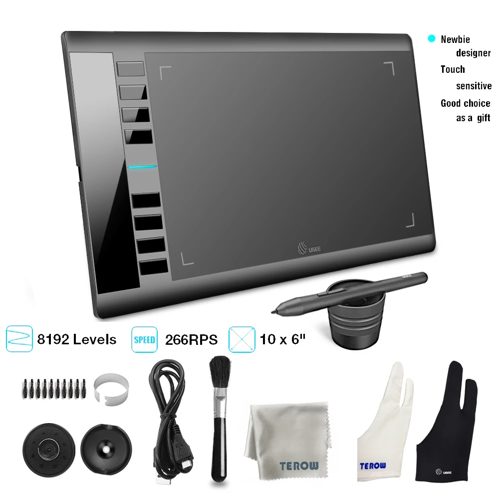 UGEE M708 V3 Digital plate 8192 Levels Electronic drawing board Support various national languages support android/MAC OS/window