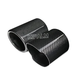 1PCS Car Universal Exhaust Pipe Carbon Fiber Cover Exhaust Muffler Pipe Tip Carbon Fiber Case Exhaust Tip housing