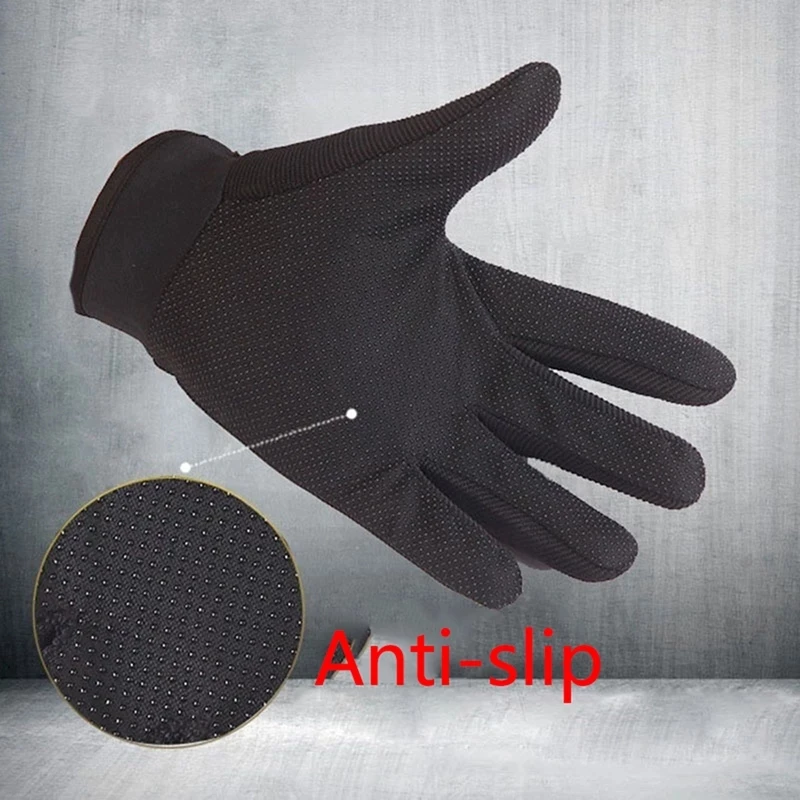 Guantes deportivos ligeros y transpirables para hombre y mujer, guante de dedo completo antideslizante, medio dedo, ciclismo al aire libre, pesca,