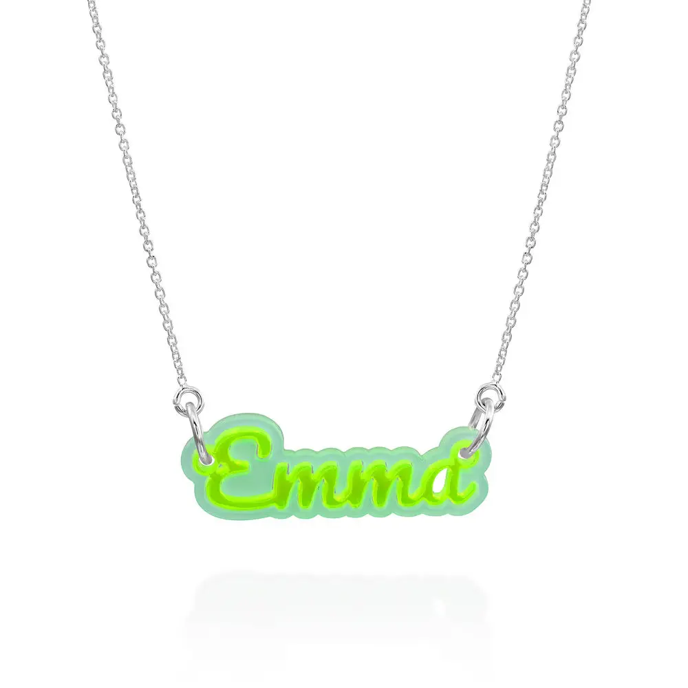 DUOYING Custom Name Necklace Hiphop Customizable Name Customize Necklace Cute Customize Letters Necklace Jewelry Gift For Girl'S