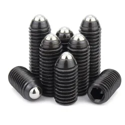 M3 M4 M5 M6 M8 M10 M12M16 Black Grade 12.9 Steel Hex Hexagon Socket Allen Spring Ball Plunger Grub Point Set Screw Headless Bolt