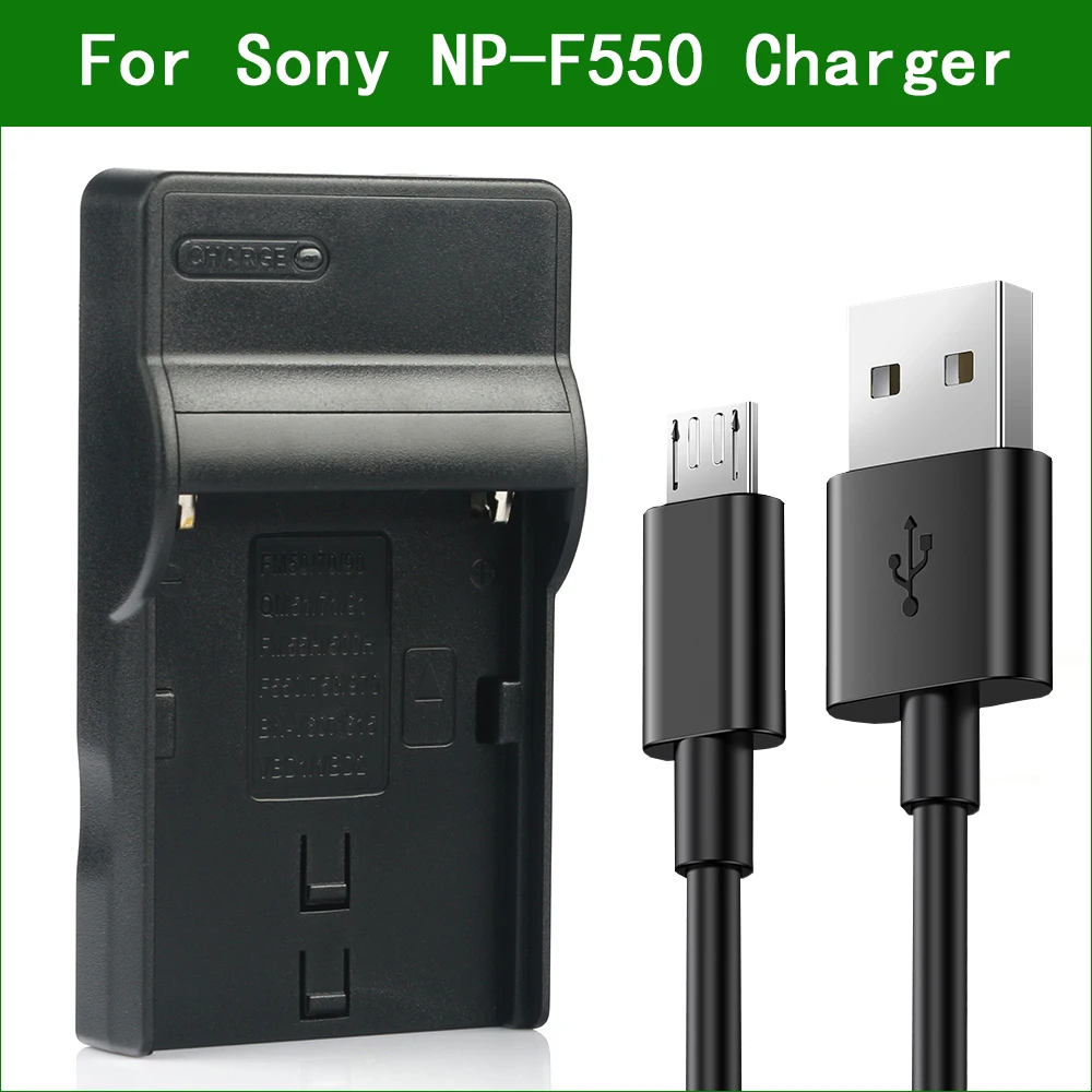 NP-F550 NP F550 Battery Charger for Sony NP-F330 NP-F570 NP-F730 NP-F750 NP-F770 NP-F930 NP-F950 NP-F960 NP-F970 NP-F980 NP-F990