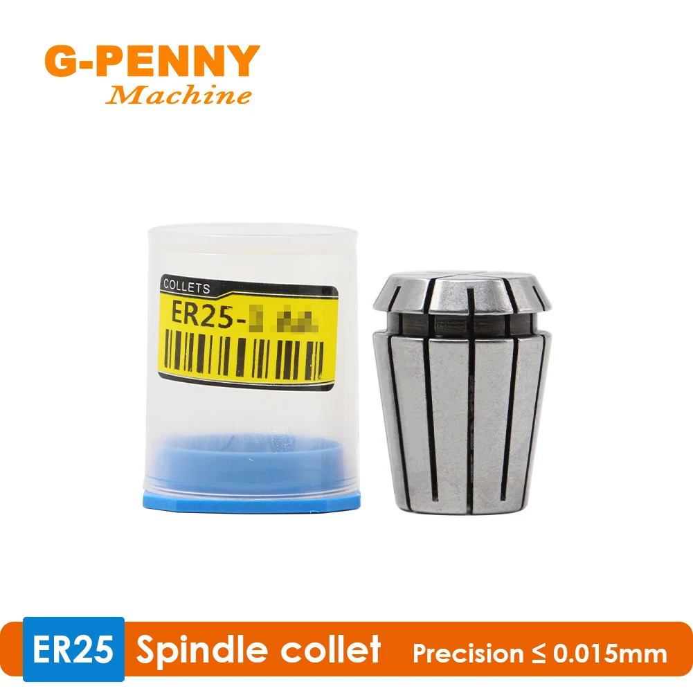 G-PENNY Machine Spindle Collet ER25 Precision 0.015 Collet 1-16mm,1/4,1/8,1/2mm Collet for CNC Milling lathe tool and spindle