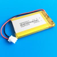 3.7V 1200mAh Lipo Polymer Lithium Rechargeable Battery XHR-2P 2.54mm Plug For GPS PDA bluetooth Recorder E-book Camera 603450