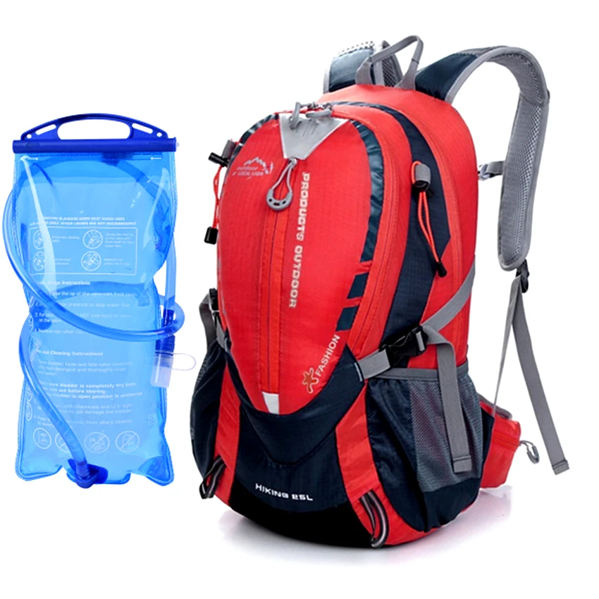 25L Waterproof Bicycle Rucksacks Backpack with Water Bag Men\'s Women MTB Bike Sport Outdoor Camping Hiking Bag Cycling Backpack