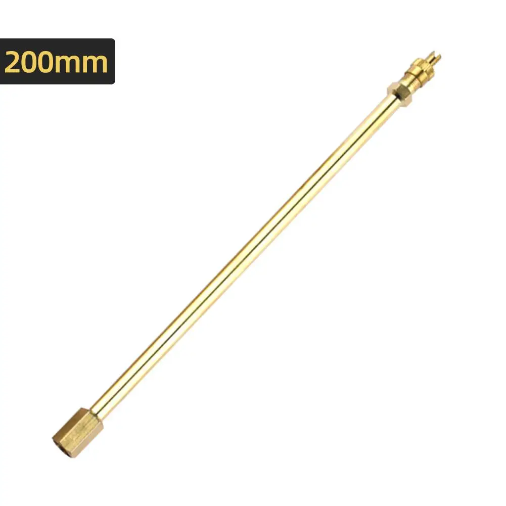 Brass Auto Tire Valve Extension Adaptor, Air Tyre Stem Extender Iation Stright Bore For Motorcycle, Bike, Mower And Scooter