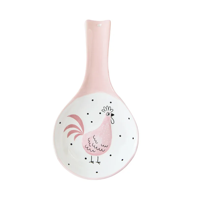 American tableware kitchen decoration ceramic spoon holder.