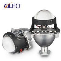 AILEO 2.5 inch bi xenon Projector lens with  DRL LED angel eyes shrouds  9005 HB3 9006 HB4 H4 H7 xenon motorcycle Car Headlights