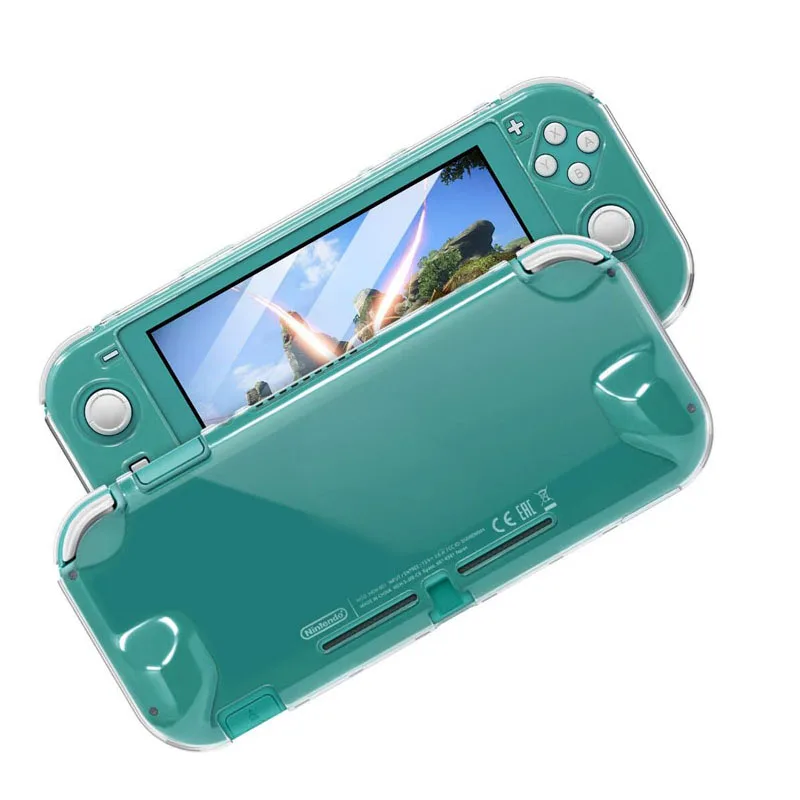 PC กรณีป้องกัน Cover Shell สำหรับ Nintend Switch Lite NS คอนโซลมินิคริสตัลโปร่งใสเต็ม Body Protector