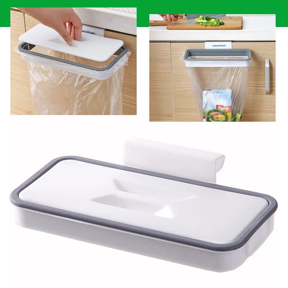 Hanging Trash Garbage Bag Holder for Home Kitchen Accessories Hands Free Trash Bag Holder Convenient And Hygienic