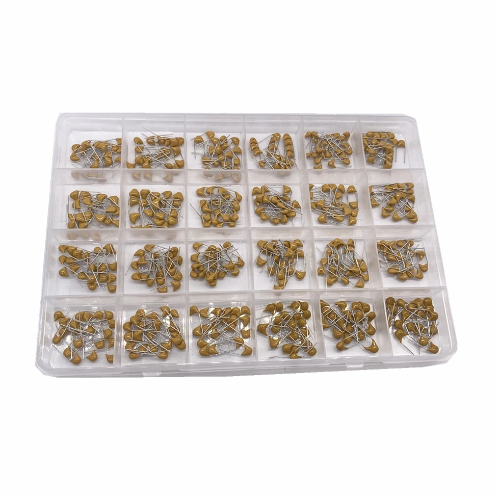 24values*20pcs =480pcs Monolithic Ceramic Capacitor 10pF~10uF,ceramic capacitor Assorted Kit 1UF 100NF 330NF 0.1UF 102 104 105