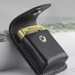 High Quality Leather Lighter Case Portable Cigarette Lighters Box Storage Cases Smoking Tools Cigarette Accessories For Men