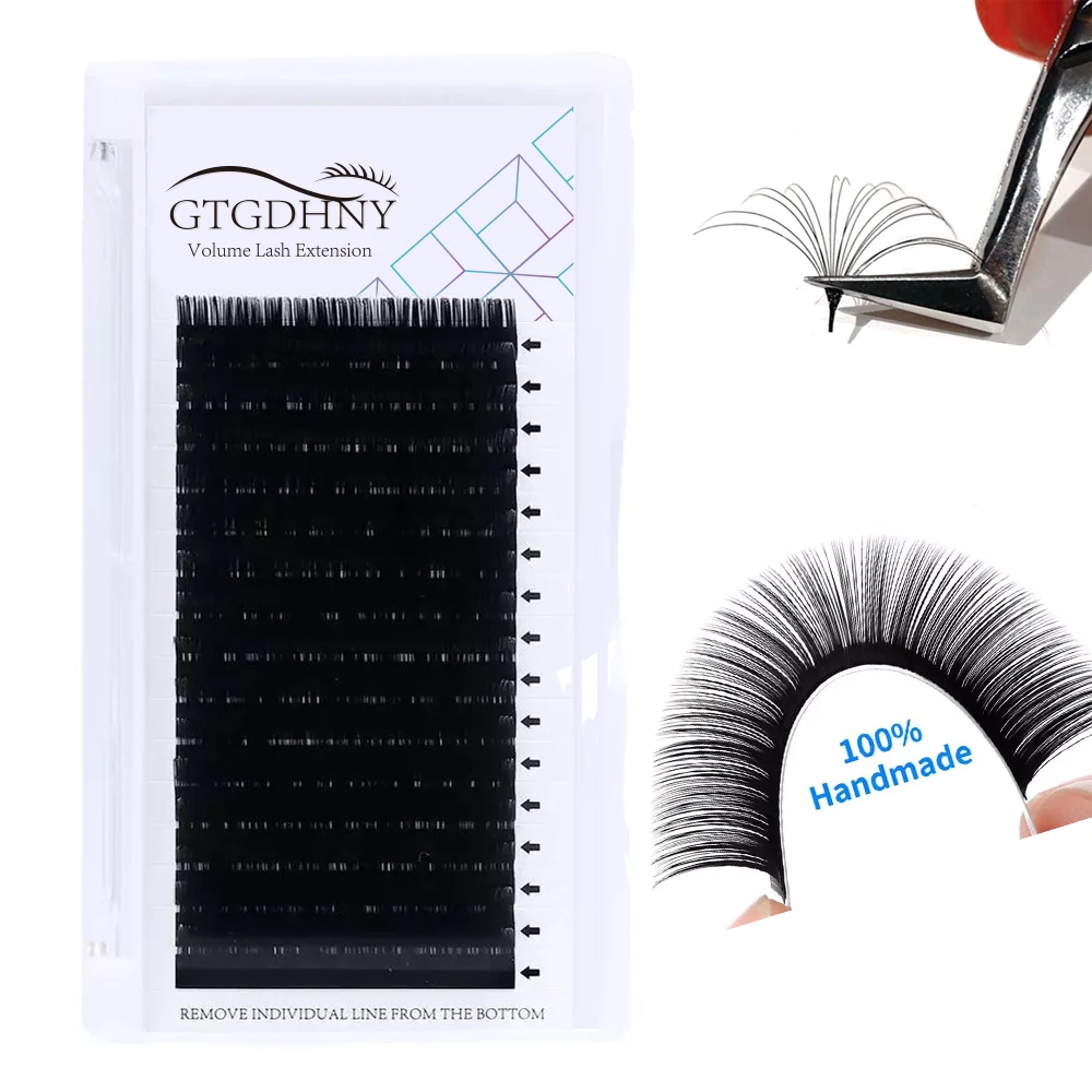 

16Rows 7-15mm High quality Matte Black Russian Volume Faux mink Eyelashes Individual Eyelash Lashes Soft False Eyelash Supplies