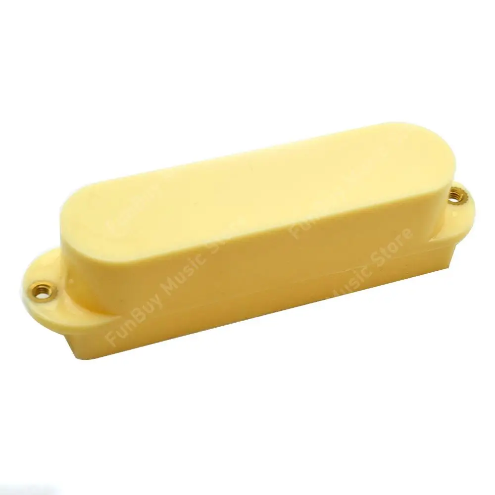 1pcs Single Coil Active Pickup Covers Lid Shell Top for Electric Guitar Black White Yellow for choose Musical Instrument Part