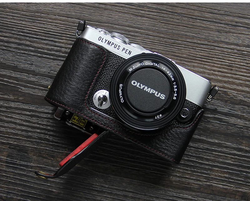 Чехол для камеры из натуральной кожи EP7, чехол для камеры Olympus EP7, чехол из искусственной кожи