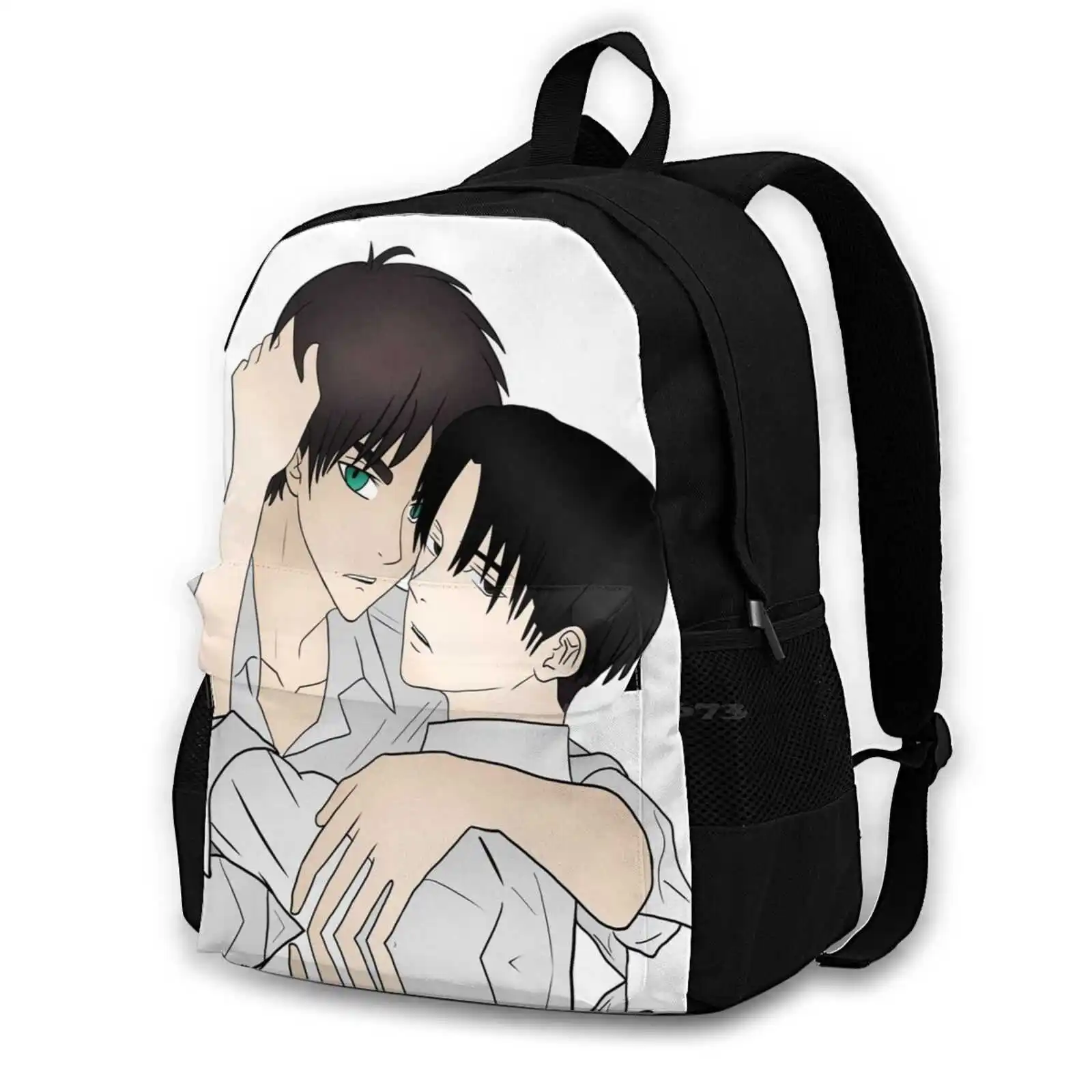 Ereri School Bags Travel Laptop Backpack Ereri Anime Eren Levi Yaeger Erern Eren Yaeger Rivaille Rivaille Ackerman Aot Snk