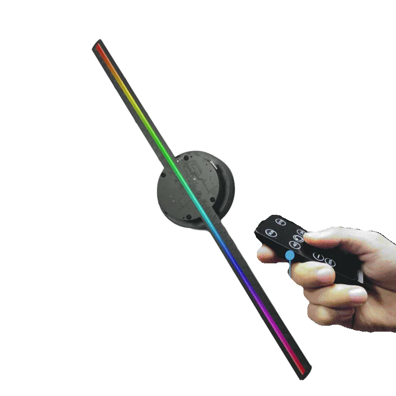 2021 3D Holographic Projector Stereo Fan High-Definition LED Screen Wall-Mounted Suspended APP Multifunction NewShop Advertising
