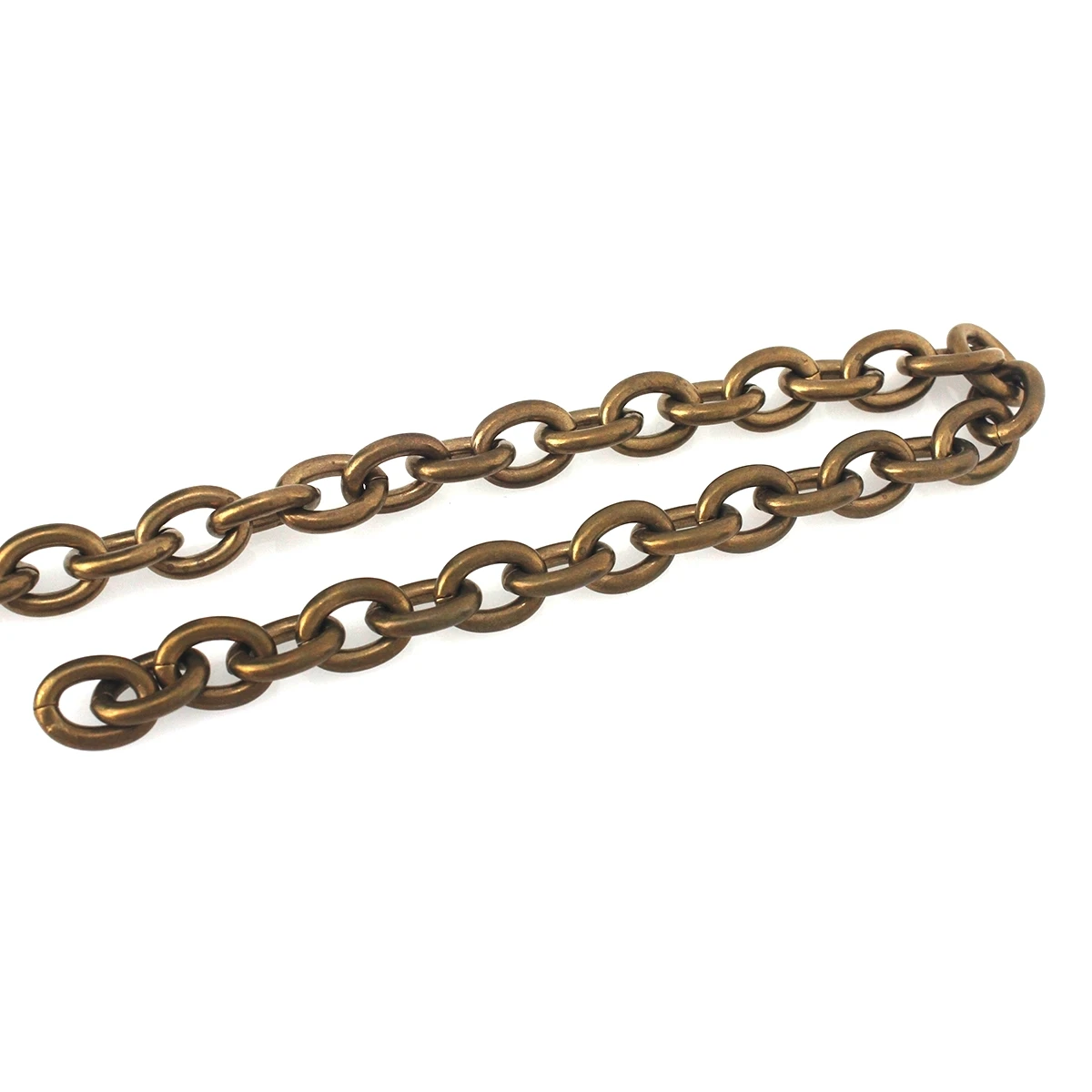 1 Meter Solid Brass O Ring Bags Chain Link Necklace Wheat Chain None-polished Bags Straps Parts DIY Accessories 7 Sizes