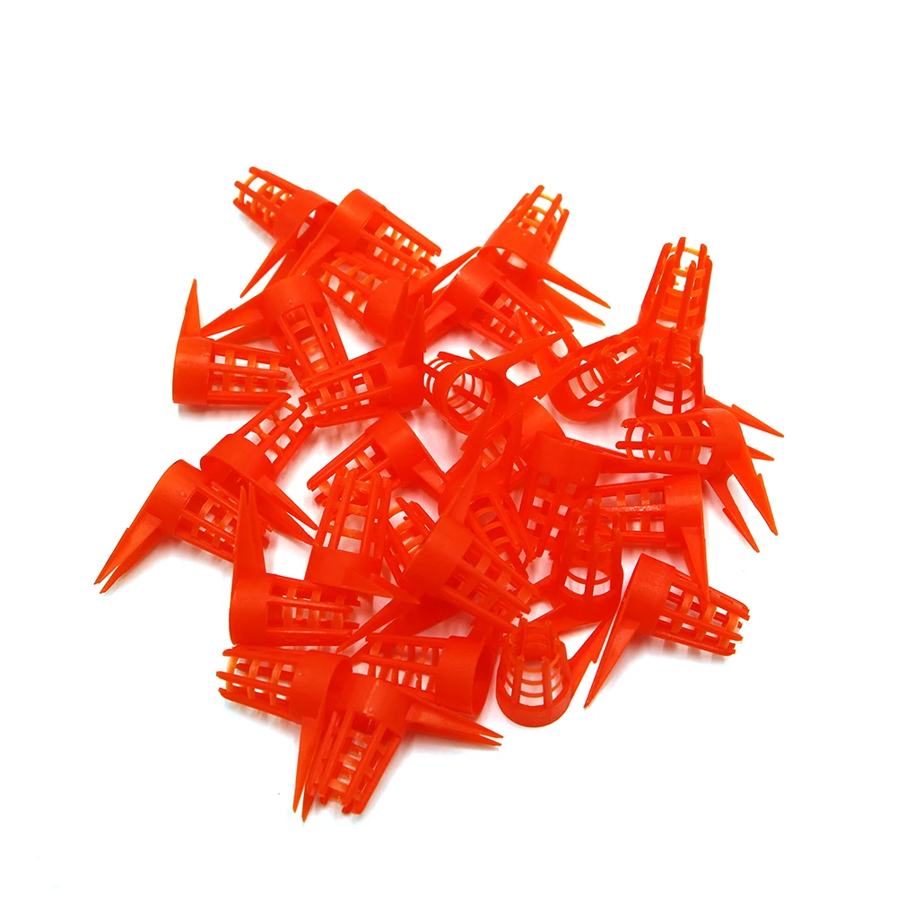 

60pcs Orange Cells Plastic Bee Queen Cages Cell Cover Cap Protective Cellular Tool Beekeeping Supplies Bees Tools Protection