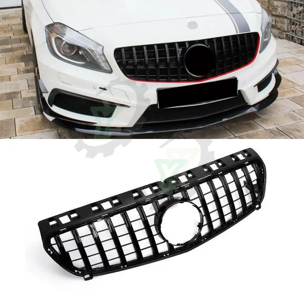 Car Accessory Front Bumper Upper Grille Racing Grill For Mercedes- Benz W176 A-Class A180 A200 A220 A250 A260 A45 2013 2014 2015