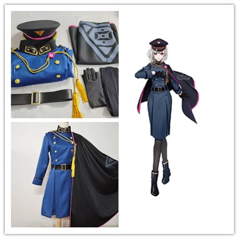 DRB Division Rap Battle Aohitsugi Nemu Cosplay Costume Hypnosis Mic Suit With Cape Halloween Costumes