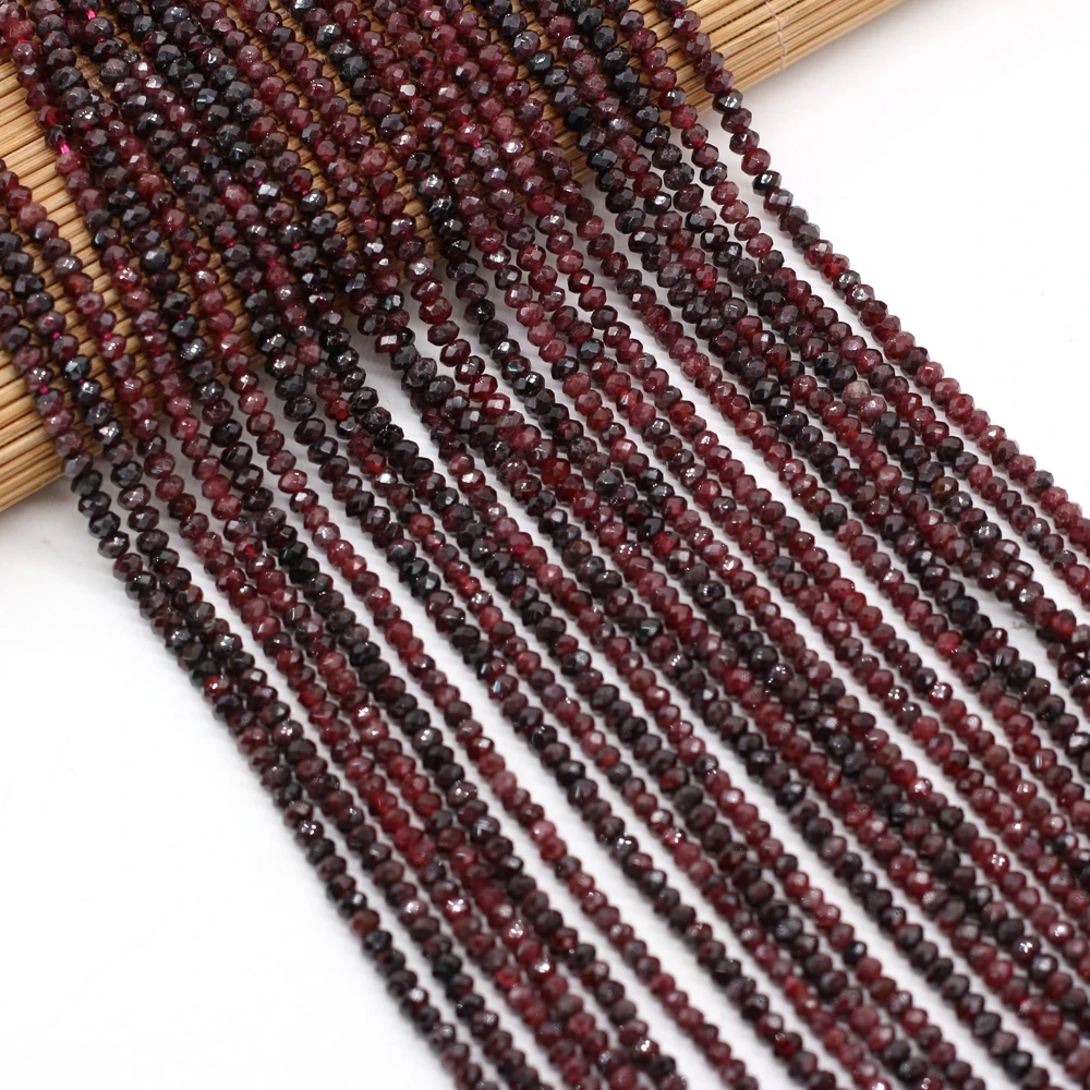 Natural Agates Stone Beaded Section Abacus Shape Loose Beaded for Women Making Jewerly Necklace Bracelet Accessories 3x4mm