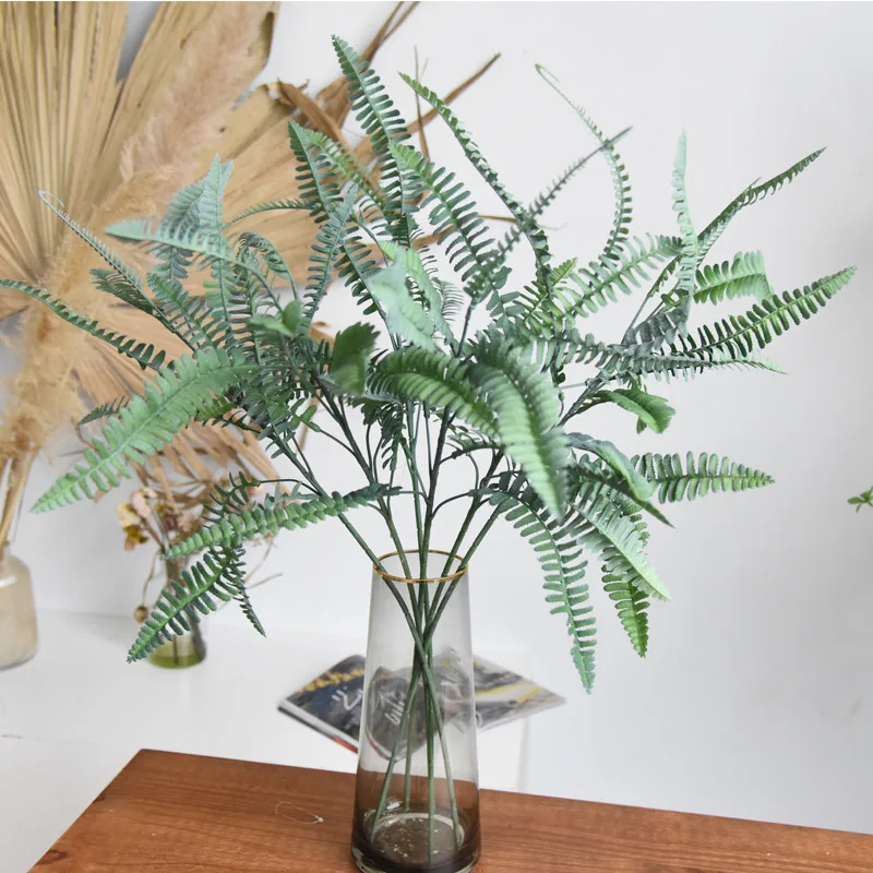 

Persian Leaf Artificial Plants for Home Decor Fake Fern Leaves Planting Pots Decoration Accessories Fake Greenery