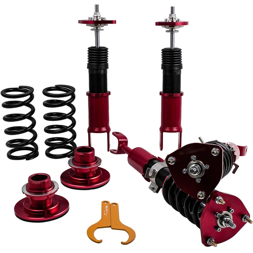 Coilovers Suspension Kits Shocks for Nissan Infiniti G35 350 Z Roadster Z33 2003-2007 Red