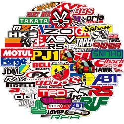 10/50/100 adet JDM yarış araba logosu çıkartmalar dizüstü bisiklet motosiklet bagaj araba su geçirmez grafiti çıkartmaları Sticker çocuk oyuncakları