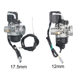 17.5mm 12mm Carburetor For Piaggio NRG50 Typhoon Typoon50 XR Vespa LX50 Aprilia Gilera Storm 50 with e-choke carburetor