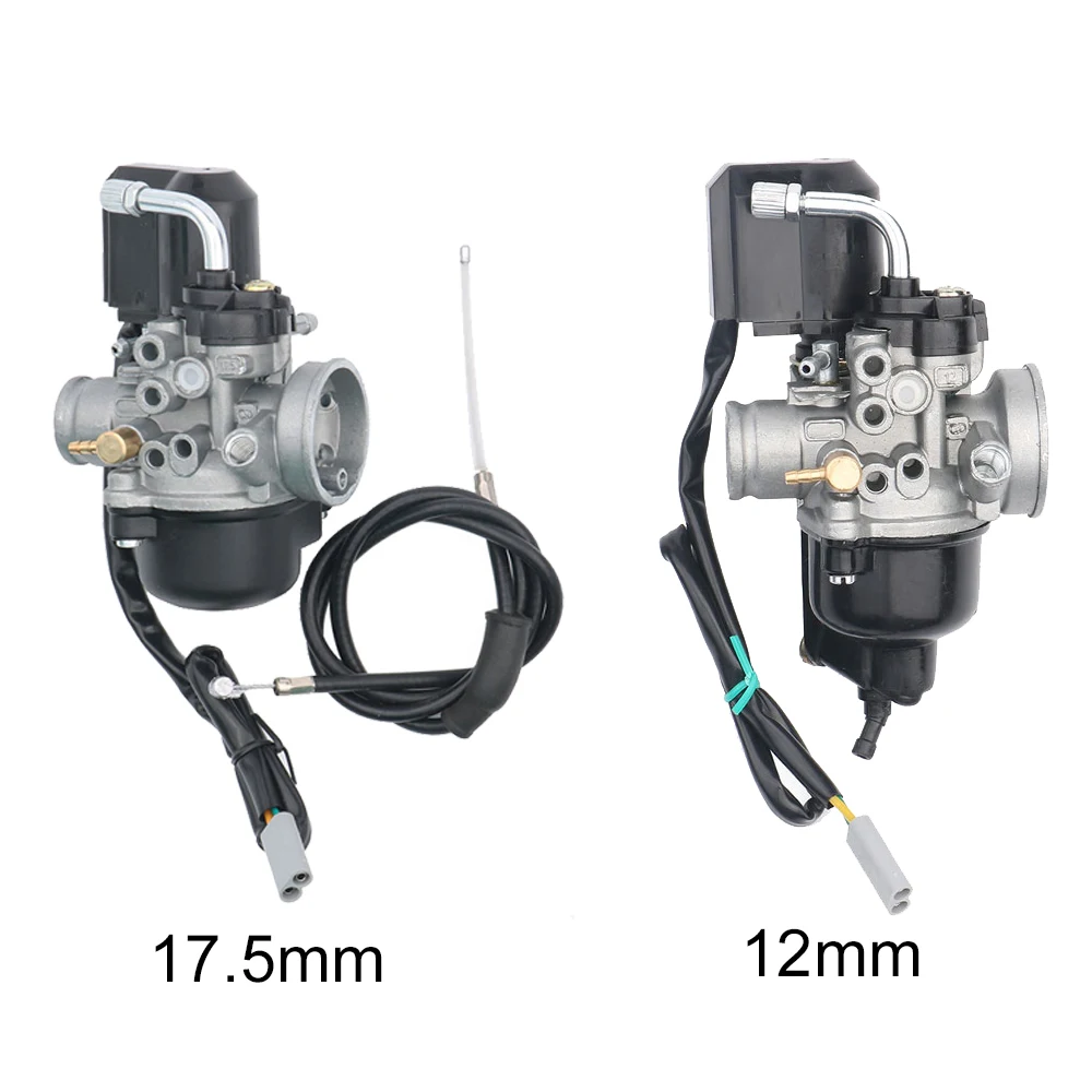 Gaźnik 17,5 mm 12 mm do Piaggio NRG50 Typhoon Typoon50 XR Vespa LX50 Aprilia Gilera Storm 50 z gaźnikiem e-choke