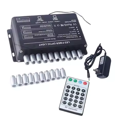 1X High quality DMX 5W Shooting Stars Engine with RF Remote Control Meteor Effect Light For PMMA Fiber Optic Cable LED Lighting