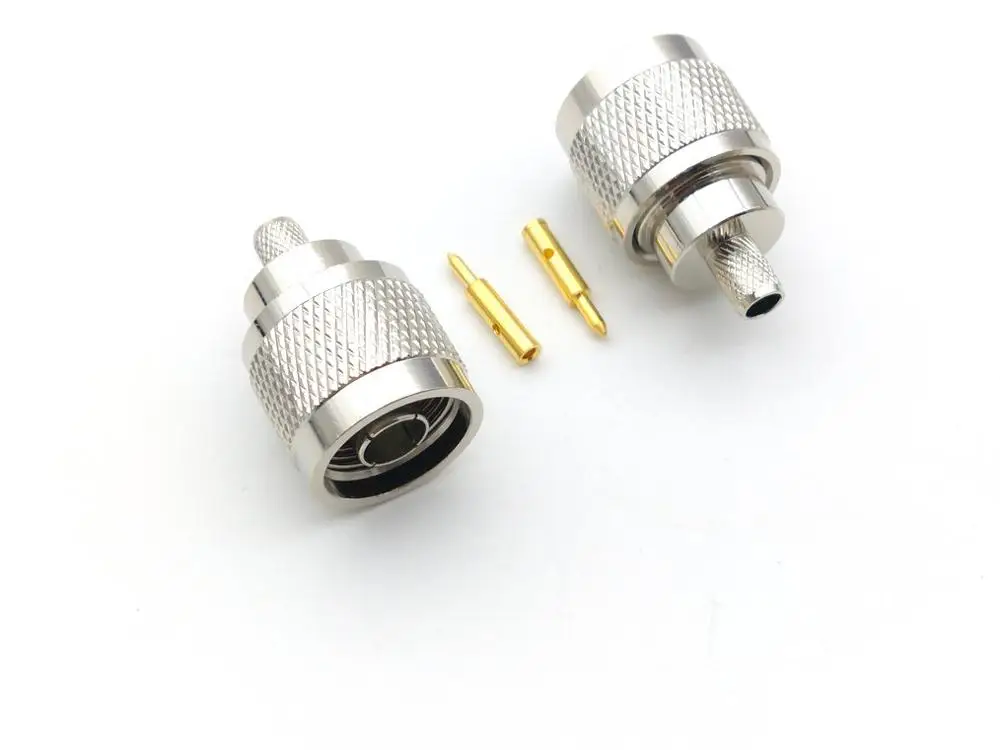 Imagem -05 - Conector do Adaptador de Crimpagem para Cabo Macho n Rg8x Lmr240 Rg8x Lmr240 20 Pcs 100 Pcs