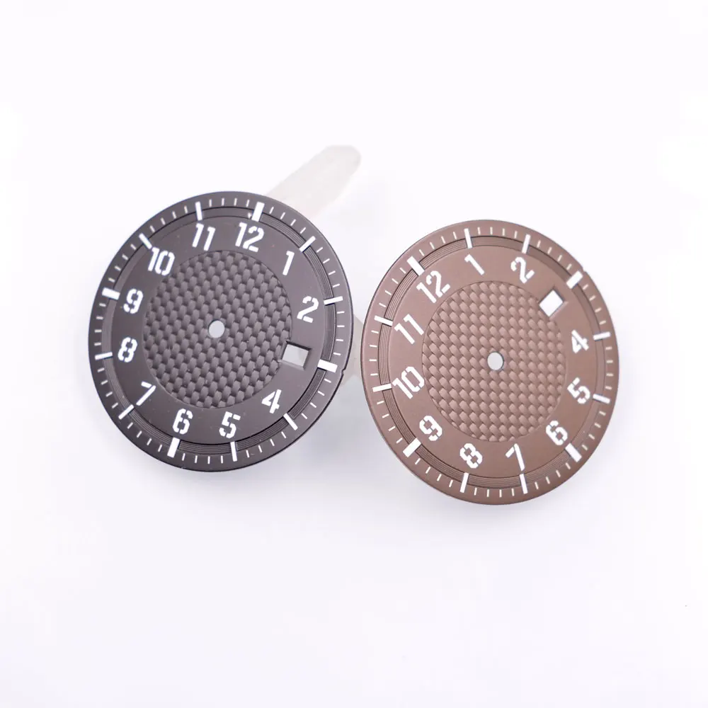 34mm Black White Green Coffee sterile dialfit NH35 NH35A NH36 movement Luminous Dial