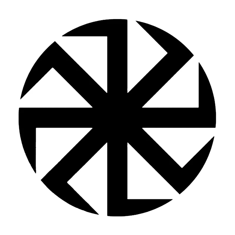 41270 # Die-Cut Vinyl Decal Kolovrat Amulet Without a Circle Car Sticker Waterproof Auto Decors on Car Body Bumper Rear Window