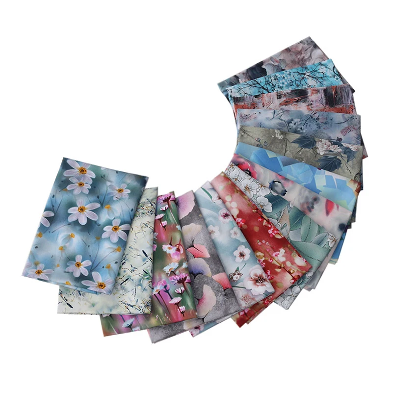 Rayon Fabric Floral Flowers Vintage Liberty Ethnic Soft Summer Pajamas Cloth Sewing Accessories By Half Meter