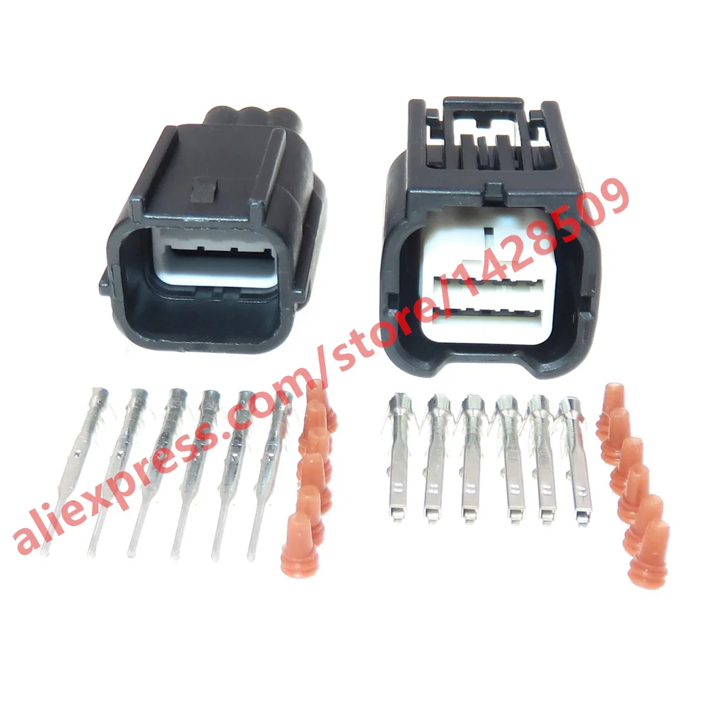 1Set 6 Pin 0.6 Series Auto Sealed Wire Connector 7282-2764-30 7283-2764-30 Car Rear Bar Electric Eye Reversing Radar Plug