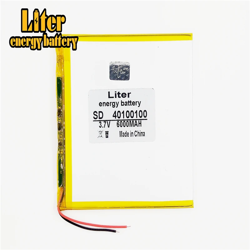 

3.7V,6000mAH (polymer lithium ion battery) Li-ion battery for tablet pc 7 inch 8 inch 9inch 40100100